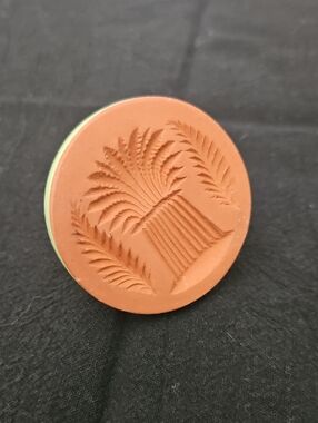 Stamp For Crafts (Clay, Cookies) Terracotta Wheat Design